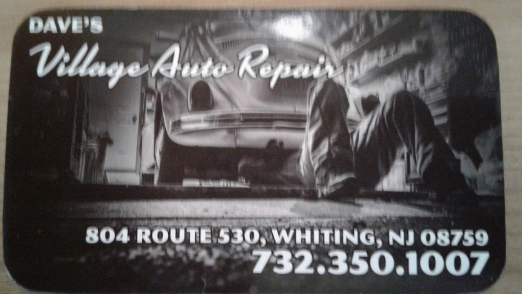 Daves Village Auto Repair | 804 County Rd 530, Whiting, NJ 08759 | Phone: (732) 350-1007