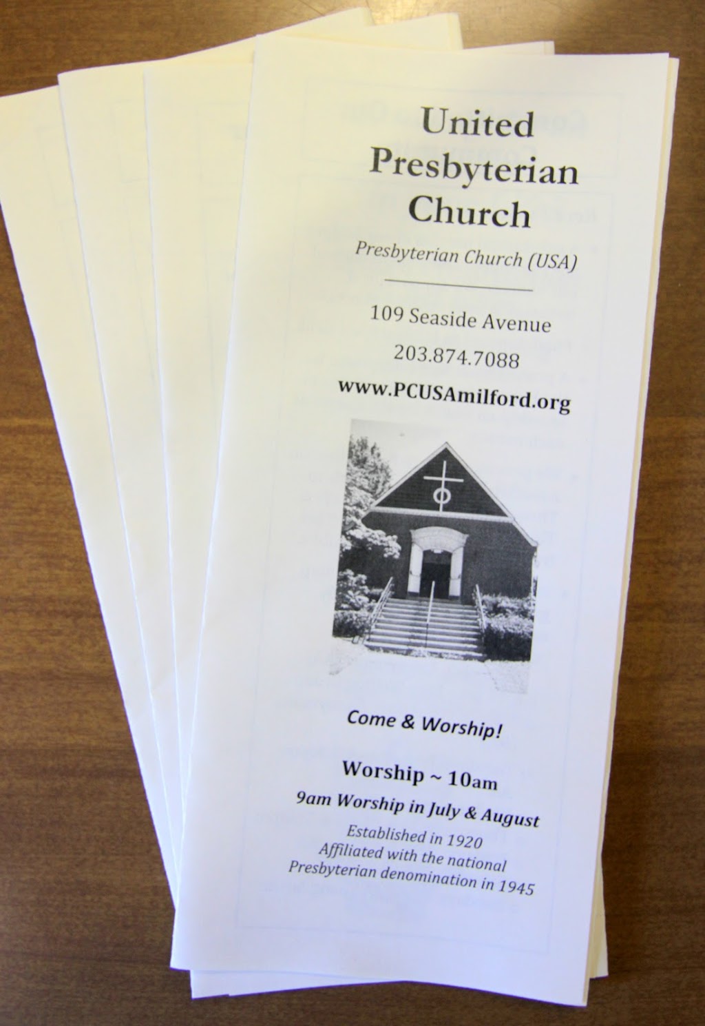 United Presbyterian Church | 109 Seaside Ave, Milford, CT 06460 | Phone: (203) 874-7088