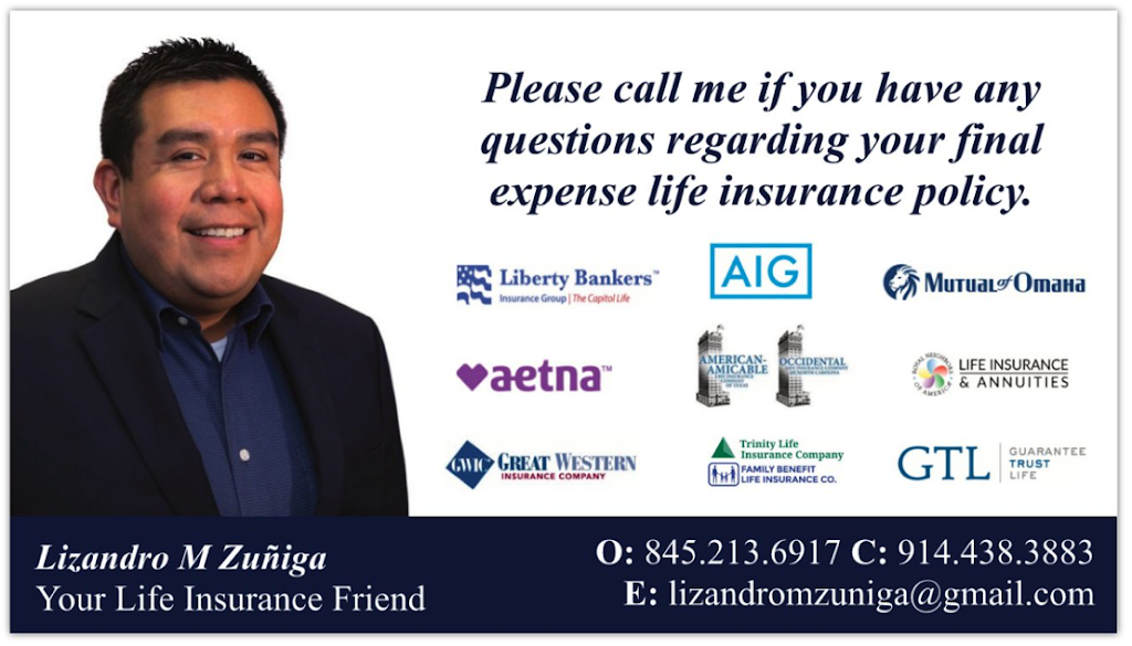 Lizandro M Zuñiga / Final Expense & Medicare Specialist | 19 Warn Ave, Pine Bush, NY 12566 | Phone: (845) 213-6917