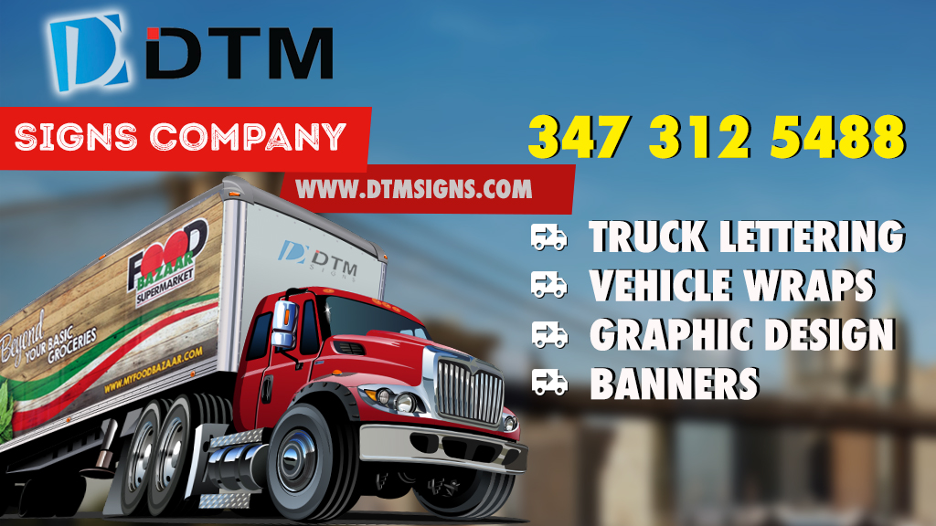 DTM Signs and Truck Wraps | 515 SUTTER AVE Entrance from, Hinsdale St, Brooklyn, NY 11207 | Phone: (347) 312-5488