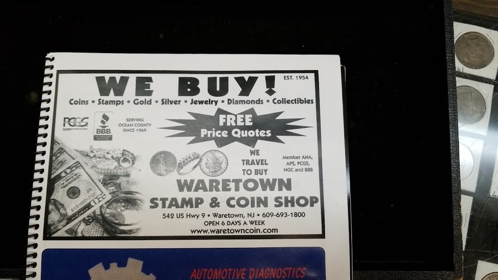 Waretown Stamp & Coin | 542 US-9, Waretown, NJ 08758 | Phone: (609) 693-1800