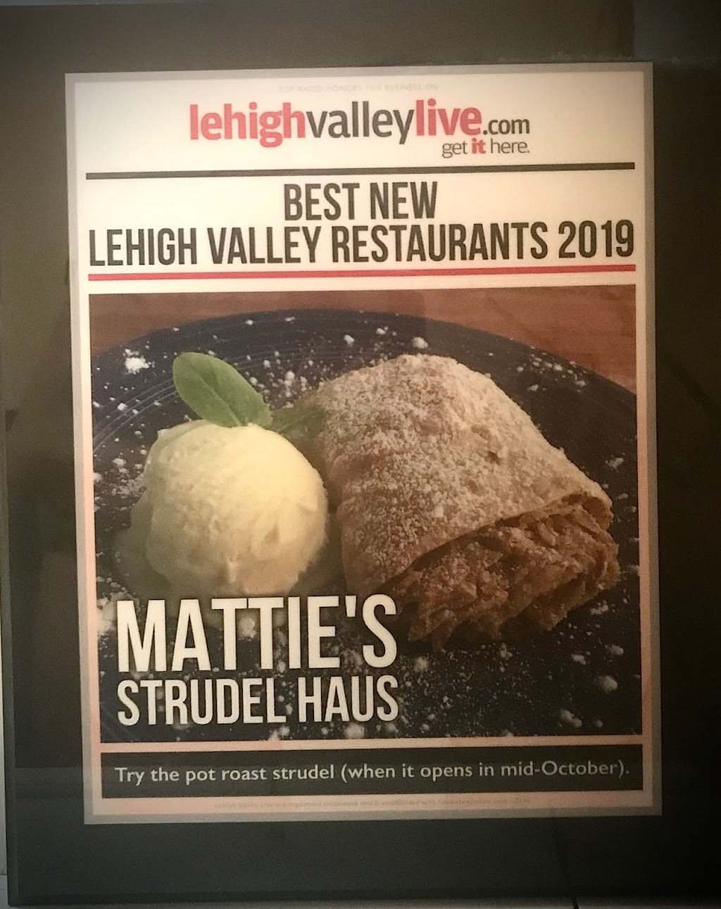 Mattie’s Strudel Haus LLC. | 126 W Main St, Bath, PA 18014 | Phone: (610) 810-7574