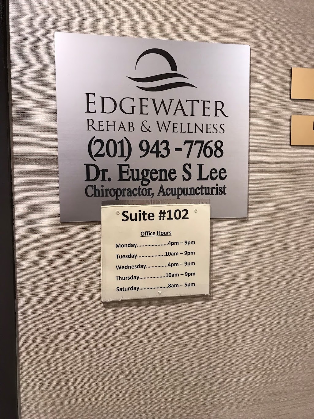 Eugene S. Lee, DC | 725 River Rd #102, Edgewater, NJ 07020 | Phone: (201) 943-7768