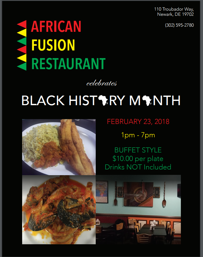 African Fusion Restaurant | 4200 N Dupont Hwy #4, Dover, DE 19901 | Phone: (302) 595-2780