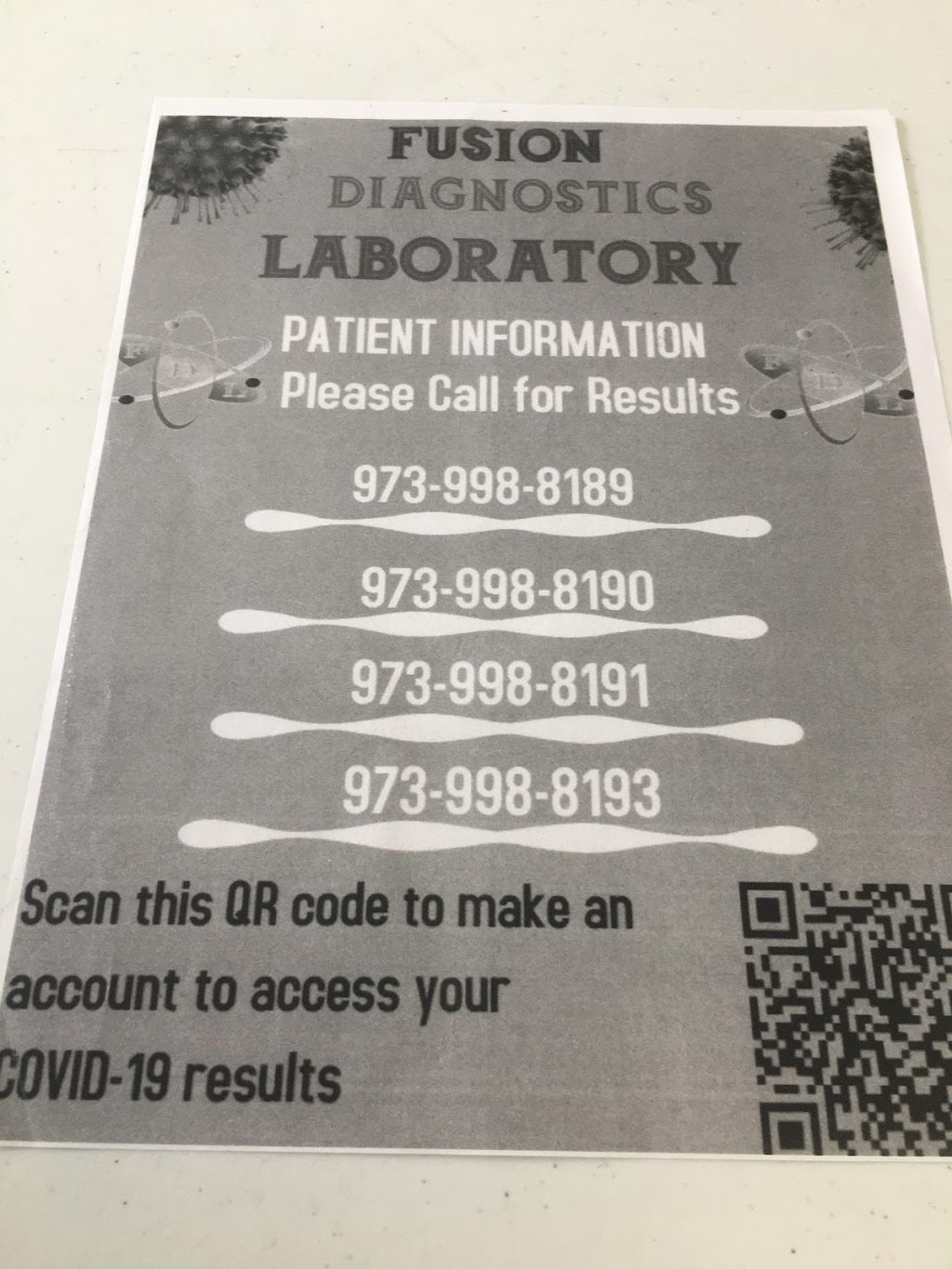 Fusion Diagnostics Laboratory | 210 Malapardis Rd, Cedar Knolls, NJ 07927 | Phone: (973) 998-8189