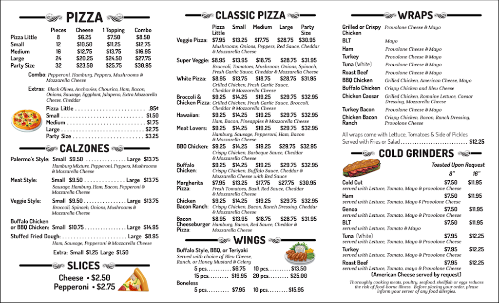 Palermos Pizzeria | 546 Center St, Ludlow, MA 01056 | Phone: (413) 589-1416