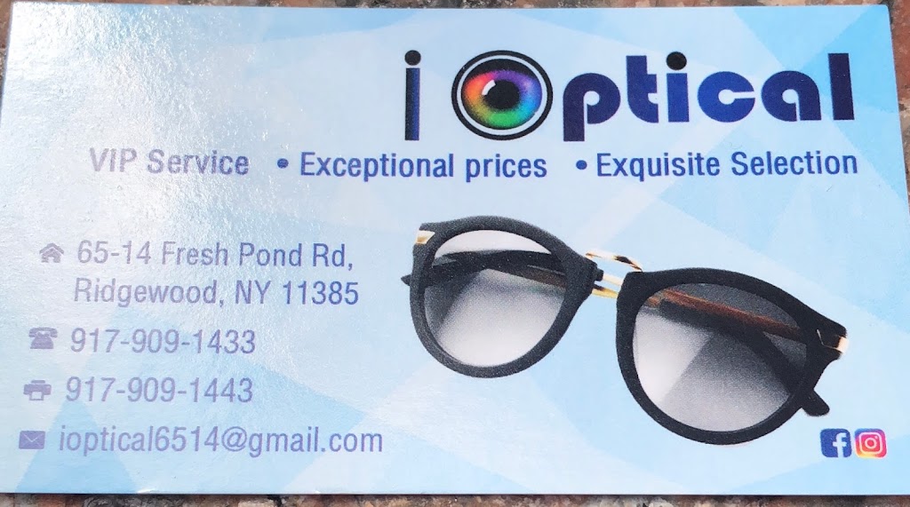 I Optical | 65 14 Fresh Pond Rd, Queens, NY 11385 | Phone: (917) 909-1433