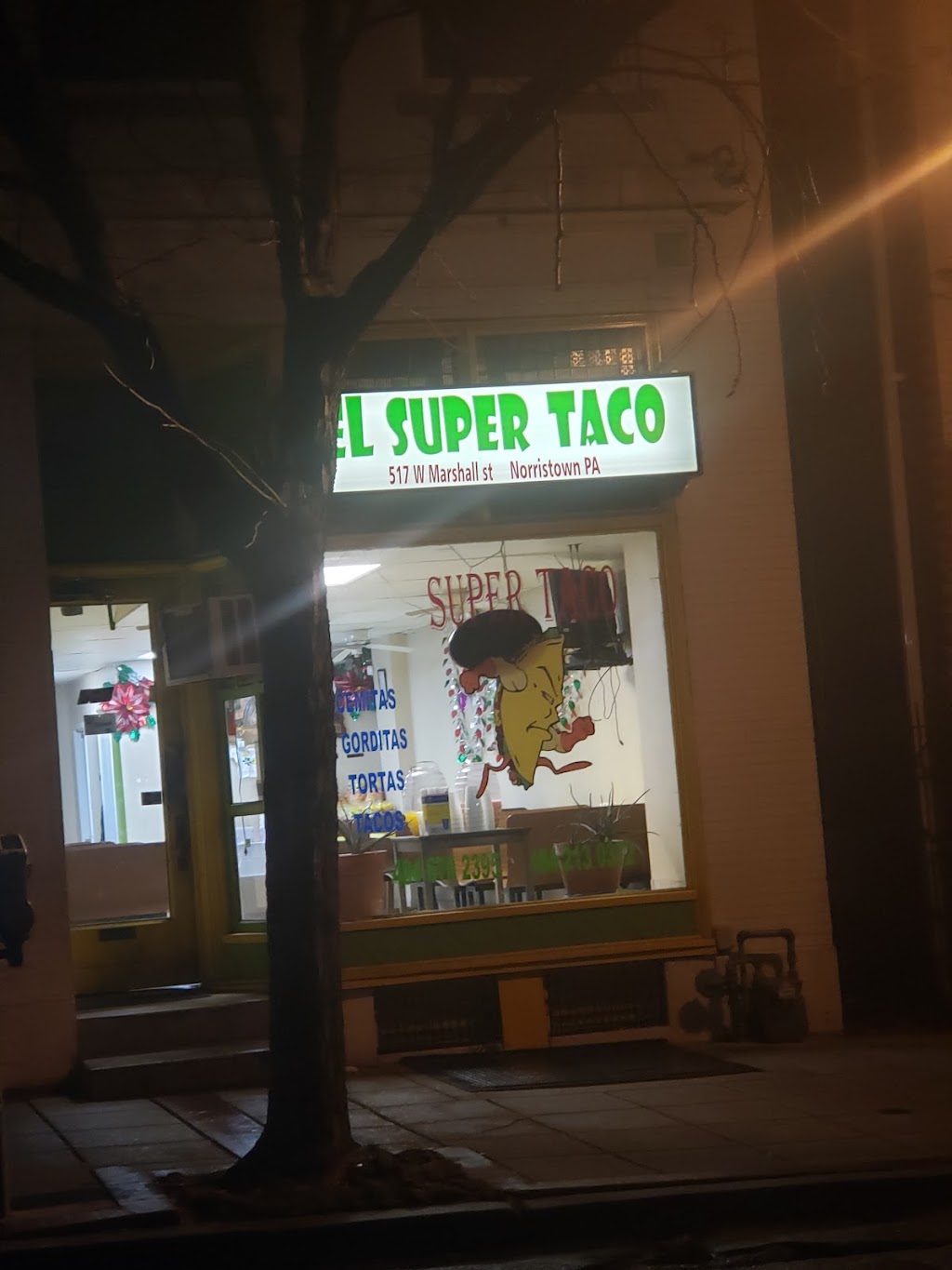 El Super Taco | 517 W Marshall St, Norristown, PA 19401 | Phone: (484) 213-0372