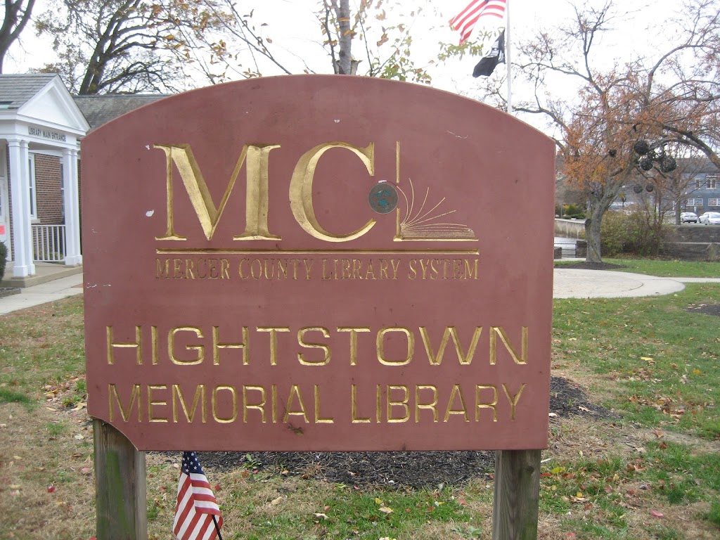 Mercer County Library: Hightstown Memorial Branch | 114 Franklin St, Hightstown, NJ 08520 | Phone: (609) 448-1474