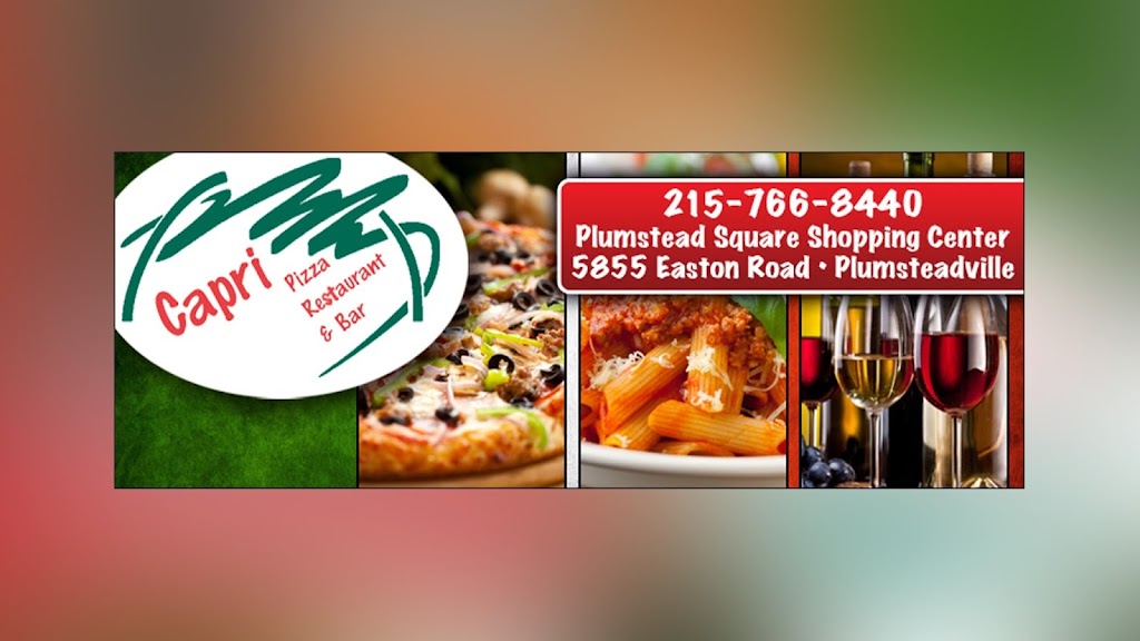 Capri Pizza Restaurant & Bar | 5855 Easton Rd, Plumsteadville, PA 18949 | Phone: (215) 766-8440