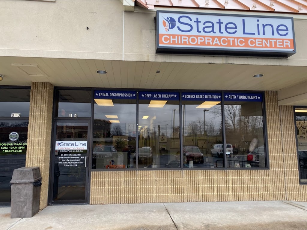 State Line Chiropractic Center | 364 Wilmington Pike Suite B4, Glen Mills, PA 19342 | Phone: (610) 459-4114