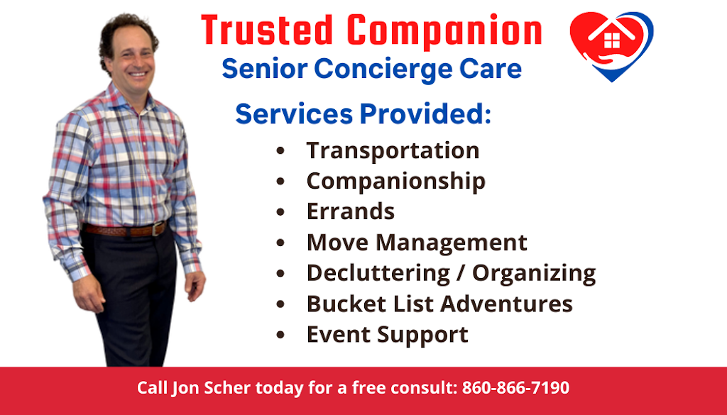 Trusted Companion Senior Concierge Care | 438 Mountain Rd, West Hartford, CT 06117 | Phone: (860) 866-7190