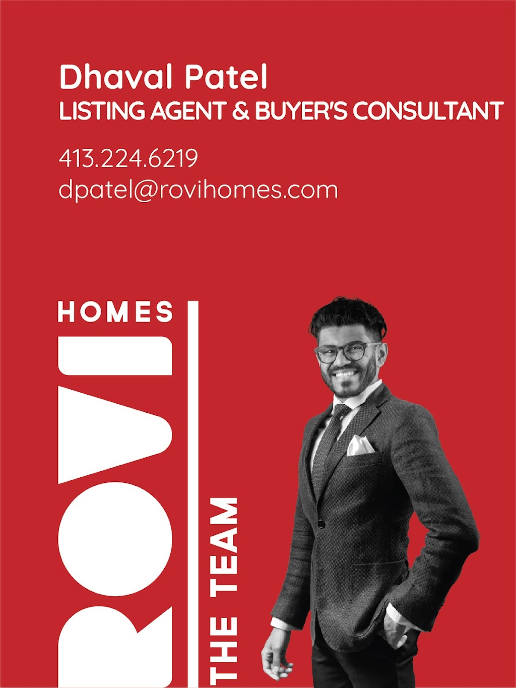 Dhaval Patel, Realtor | ROVI Homes, LLC | 11 Herbert P Almgren Dr, Agawam, MA 01001 | Phone: (413) 224-6219