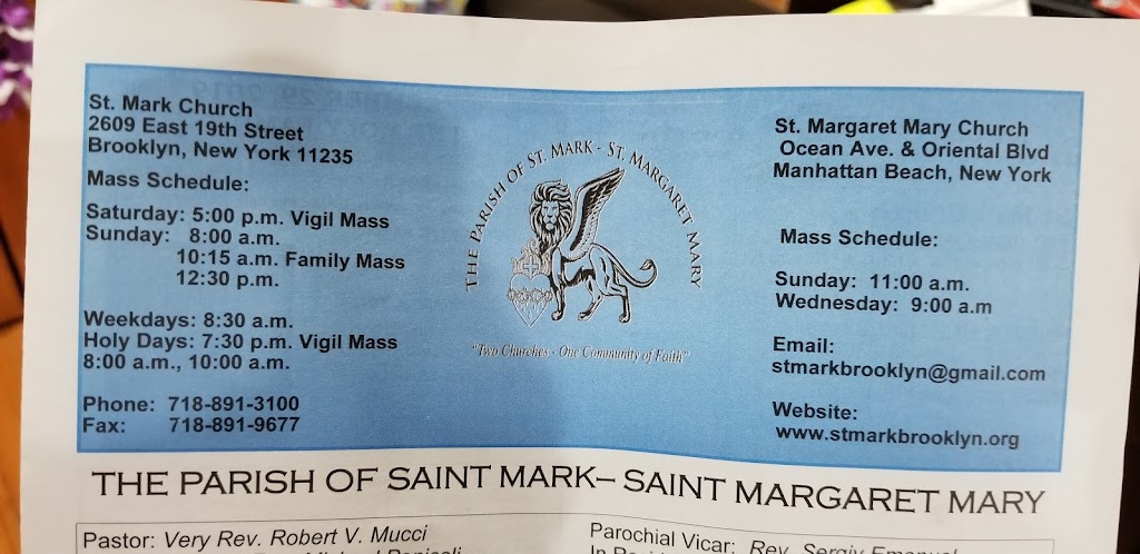 St Margaret M.ary RC Church | 4256 Ocean Ave, Brooklyn, NY 11235 | Phone: (718) 891-3100