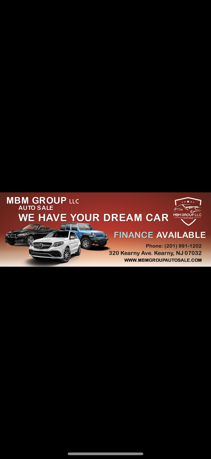 Mbm group auto sales | 320 Kearny Ave, Kearny, NJ 07032 | Phone: (201) 991-1202