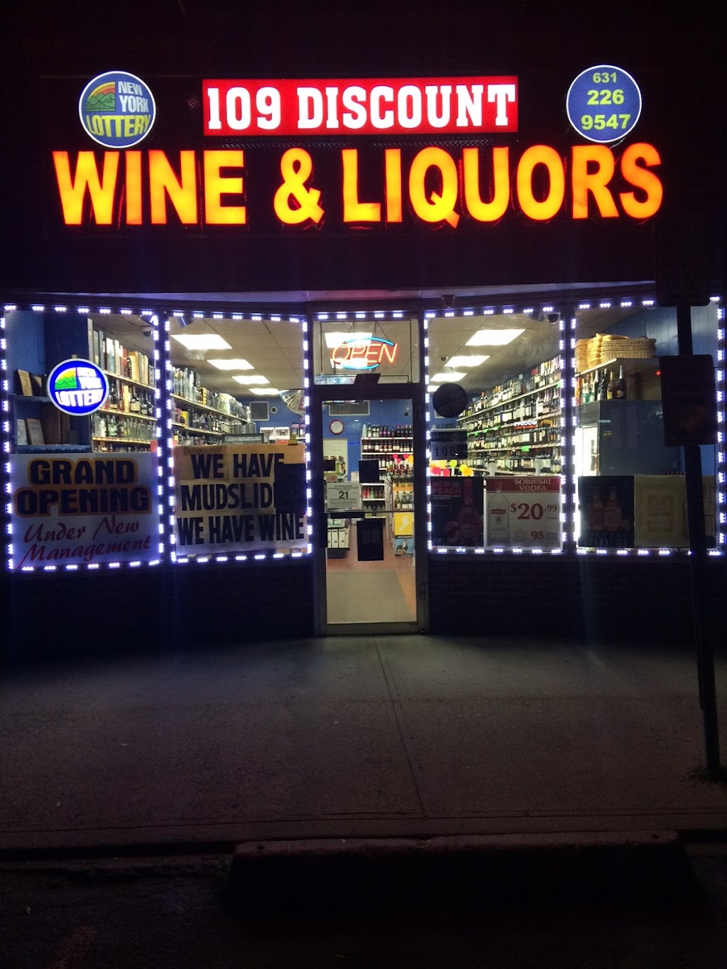 109 Discount Liquors | 652 NY-109, Lindenhurst, NY 11757 | Phone: (631) 226-9547