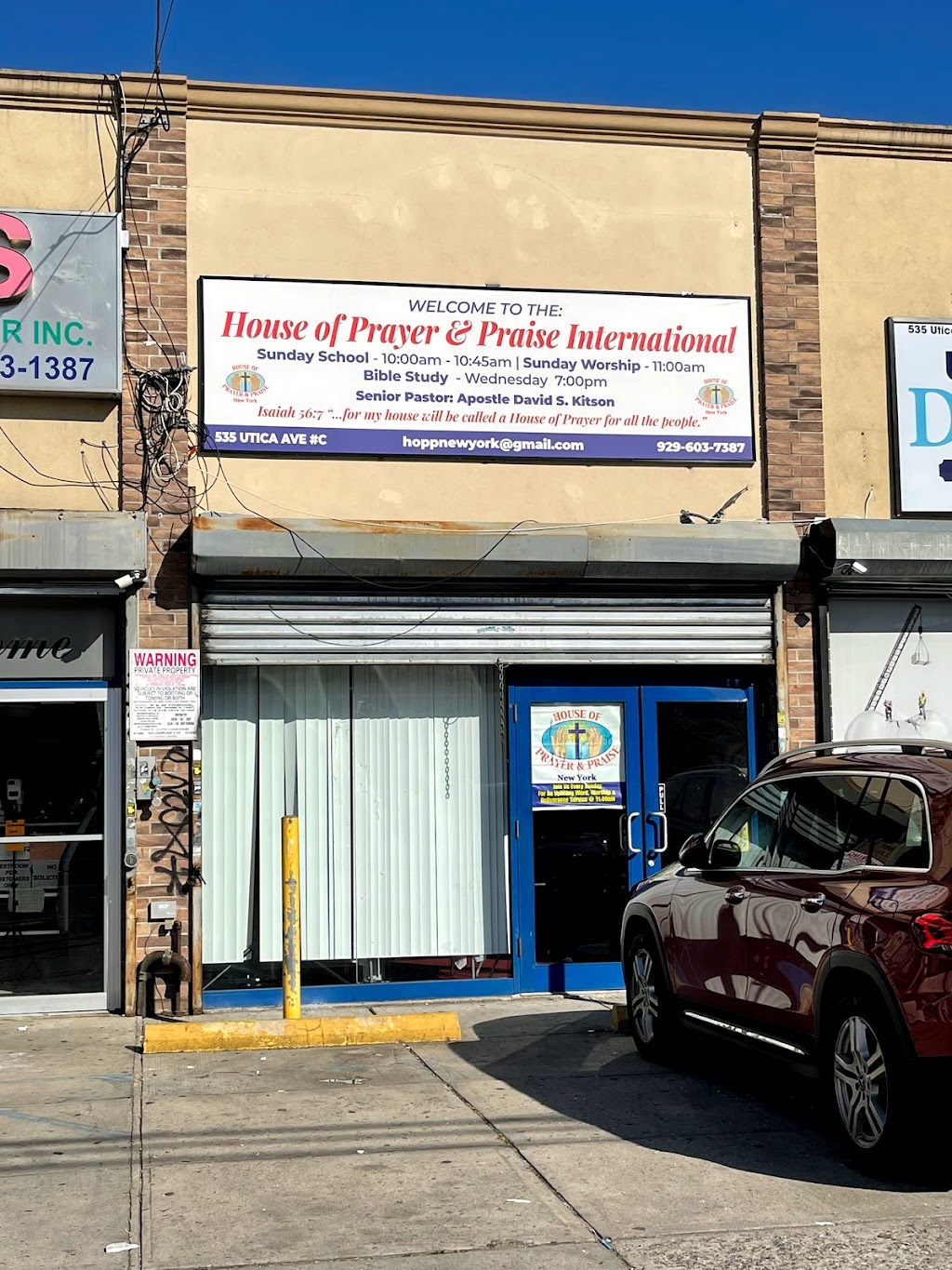 House of Prayer & Praise International | 535 Utica Ave Unit #C, Brooklyn, NY 11203 | Phone: (929) 603-7387