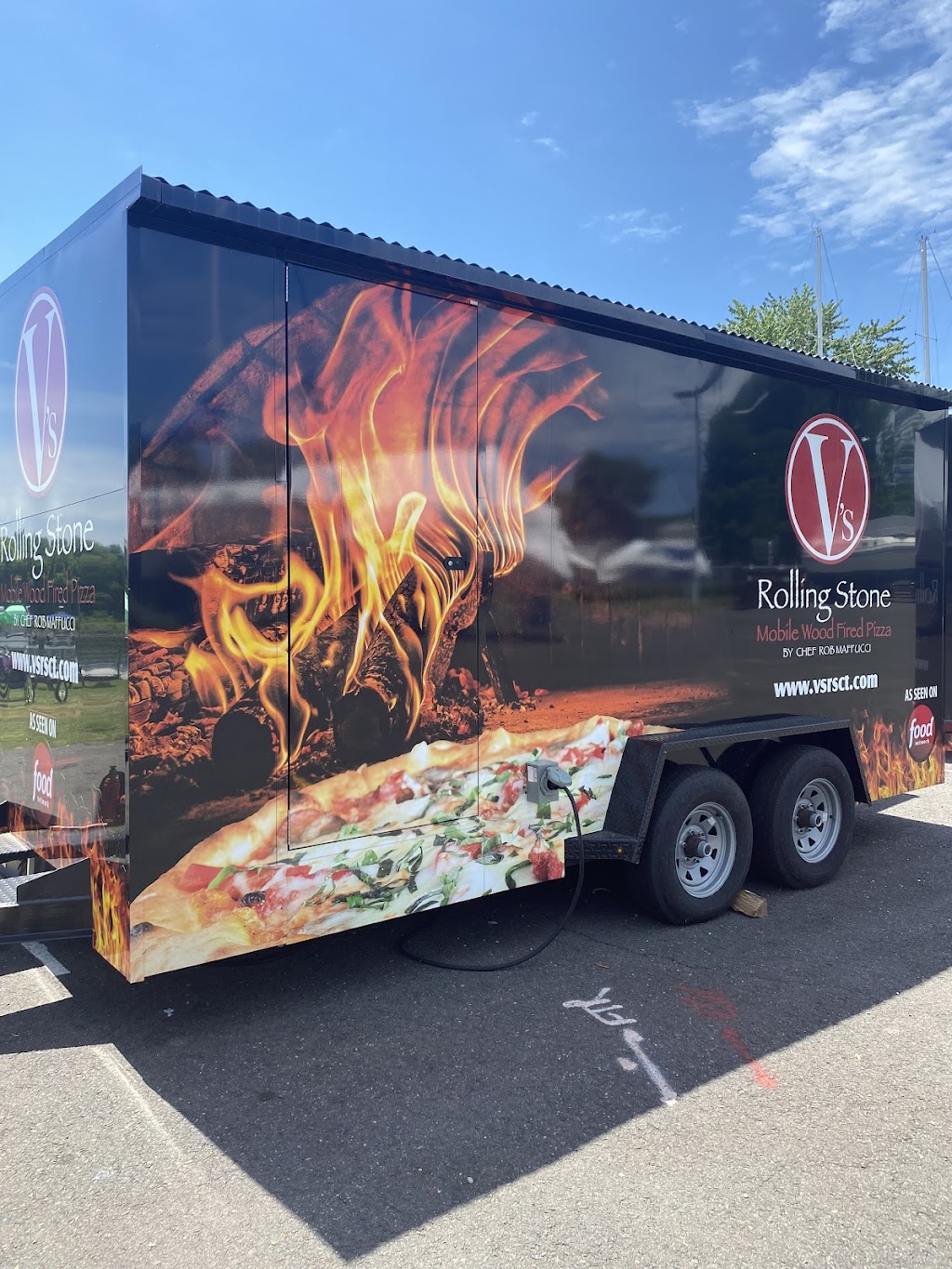 Vs Rolling Stone Mobile Wood Fired Pizza | 54 Riverview St, Portland, CT 06480 | Phone: (860) 810-7125