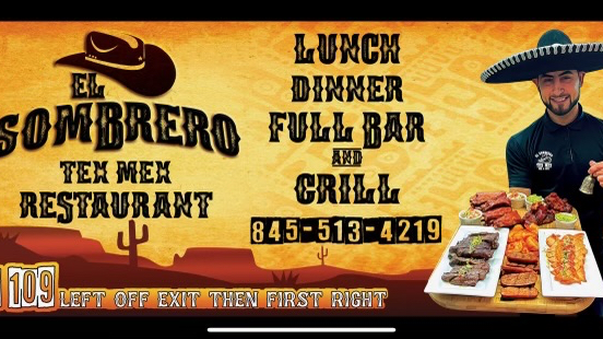 El Sombrero Restaurant Tex Mex Bar & Grill | 227 Lake Louise Marie Rd, Rock Hill, NY 12775 | Phone: (845) 513-4219