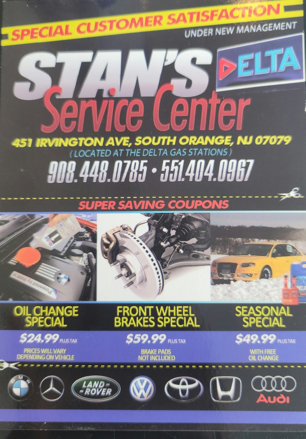 Stans Service Center Auto Body Repair Shop | 451 Irvington Ave, South Orange, NJ 07079 | Phone: (908) 448-0785