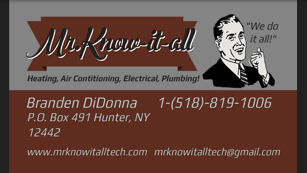 Mr. Know-It-All | 4 Schoharie Ave, Hunter, NY 12442 | Phone: (518) 819-1006
