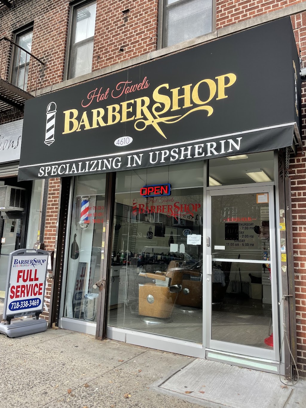 Rubins Hot Towels Barber Shop | 4610 18th Ave, Brooklyn, NY 11204 | Phone: (718) 338-3469