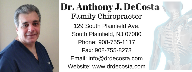 DeCosta Chiropractic Office | 129 S Plainfield Ave, South Plainfield, NJ 07080 | Phone: (908) 755-1117