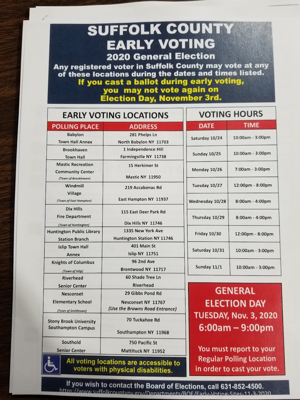 Suffolk County Board of Elections | 700 Yaphank Ave, Yaphank, NY 11980 | Phone: (631) 852-4500