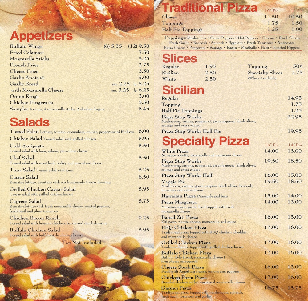 Pizza Stop Kenilworth | 290 S Michigan Ave, Kenilworth, NJ 07033 | Phone: (908) 245-6262