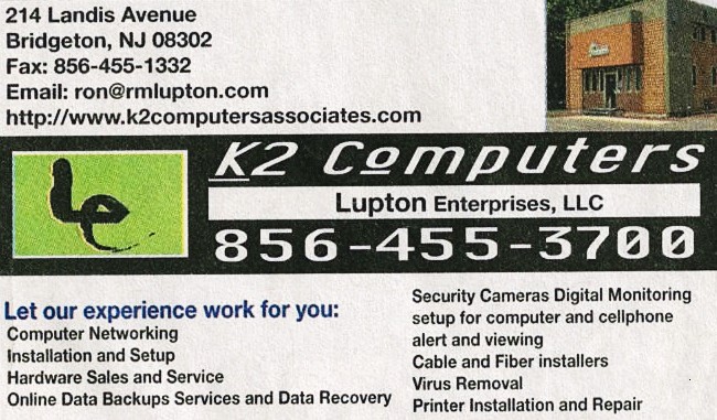 K2 Computer Associates | 214 Landis Ave, Bridgeton, NJ 08302 | Phone: (856) 455-3700