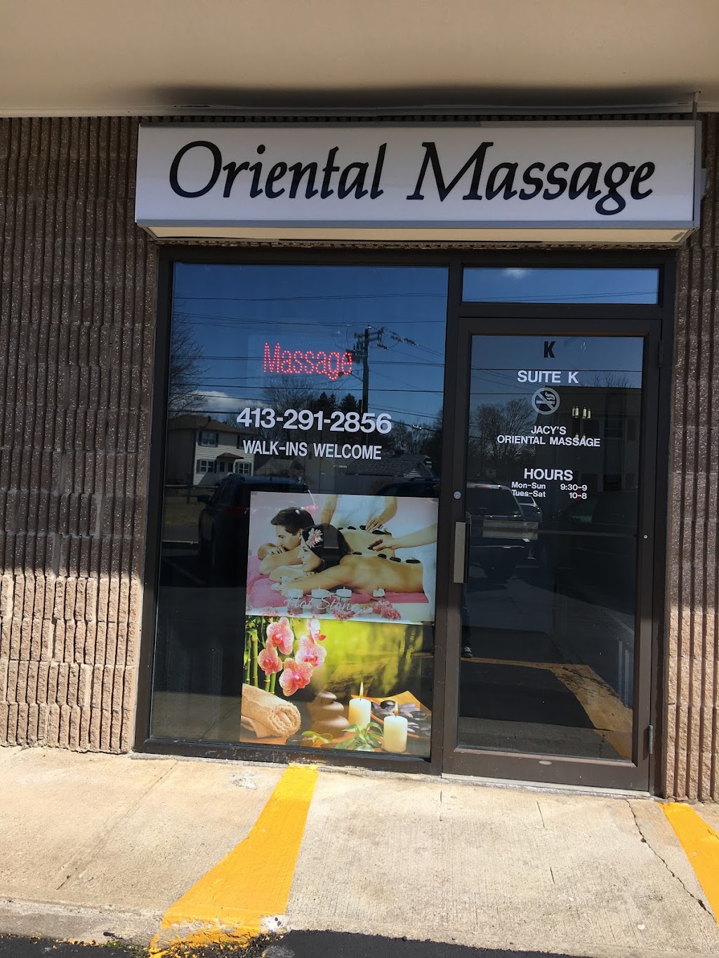 Jacys Oriental Massage | 525 Springfield St, Feeding Hills, MA 01030 | Phone: (413) 291-2856