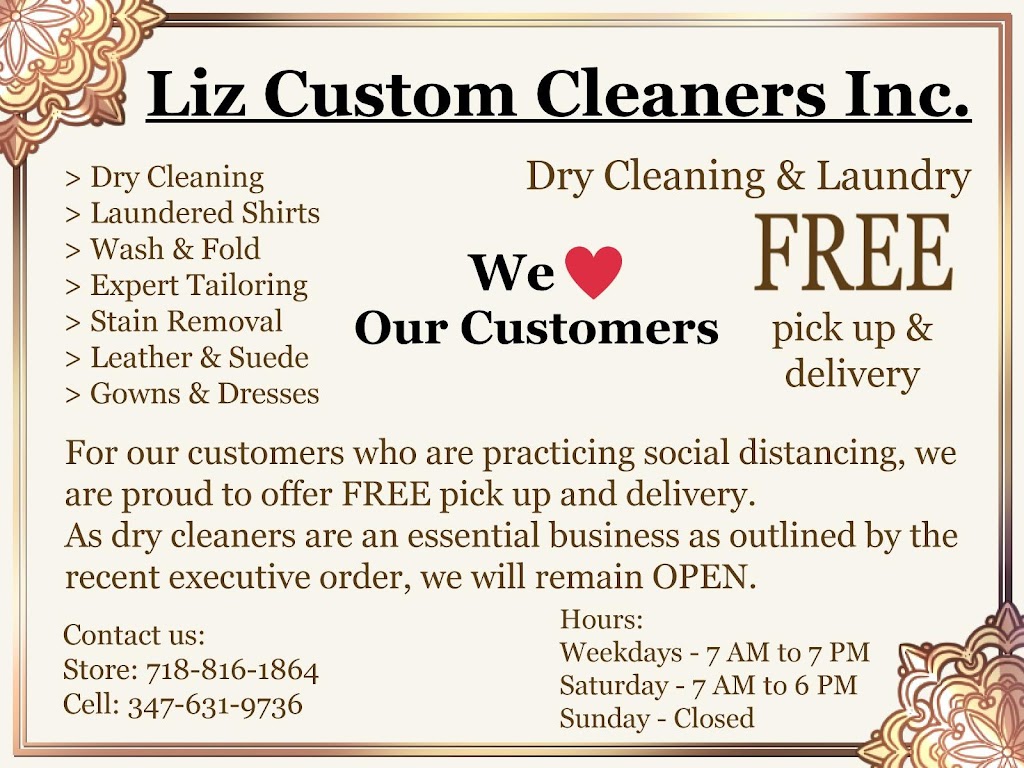 Liz Custom Cleaners Inc. | 900 Hylan Blvd, Staten Island, NY 10305 | Phone: (718) 816-1864