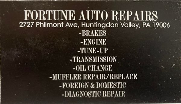 Fortune Auto Repair LLC | 2727 Philmont Ave Unit 225, Huntingdon Valley, PA 19006 | Phone: (215) 259-5139