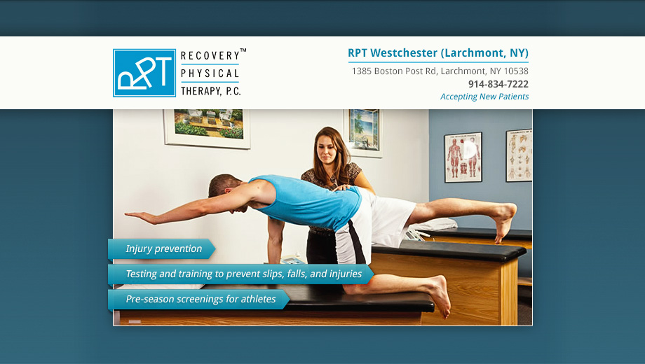 Recovery Physical Therapy- Larchmont | 1385 Boston Post Rd, Larchmont, NY 10538 | Phone: (914) 834-7222