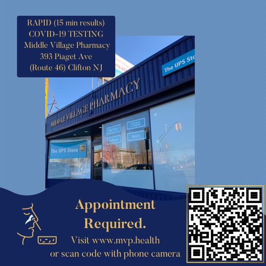 Middle Village Pharmacy | 393 Piaget Ave, Clifton, NJ 07011 | Phone: (973) 478-0600