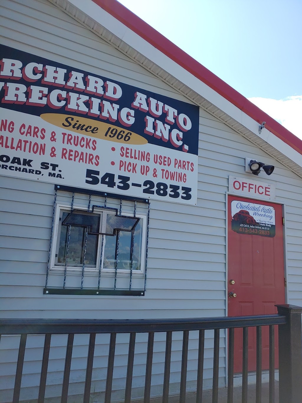 Orchard Auto Wrecking | 420 Oak St, Indian Orchard, MA 01151 | Phone: (413) 543-2833