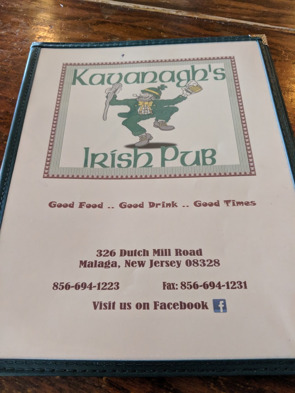 Kavanaghs Irish Pub & Grille | 326 Old Dutch Mill Rd, Malaga, NJ 08328 | Phone: (856) 694-1223