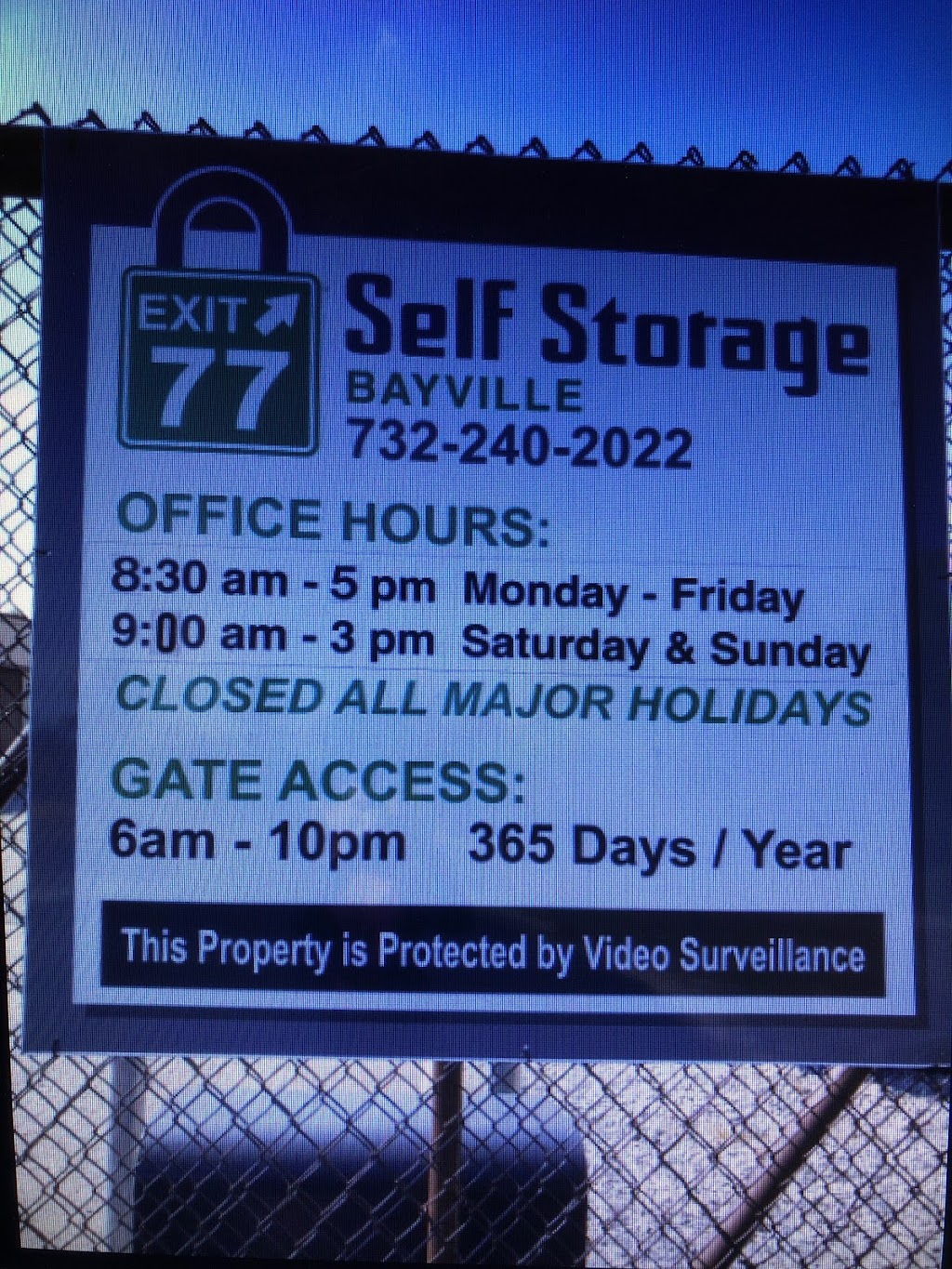 Exit 77 Self Storage | 182 Queens Blvd, Bayville, NJ 08721 | Phone: (732) 240-2022