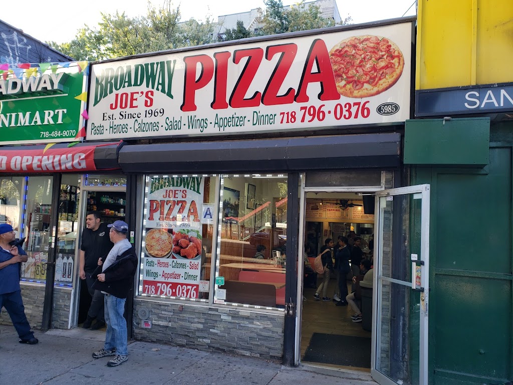 Broadway Joes Pizza | 5985 Broadway, The Bronx, NY 10471 | Phone: (718) 796-0376