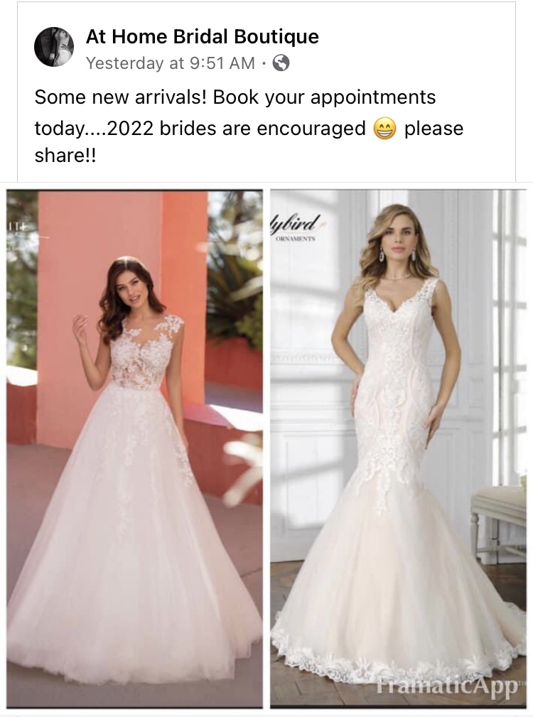 At Home Bridal Boutique | 26 Culvert St, Port Jervis, NY 12771 | Phone: (845) 672-4124