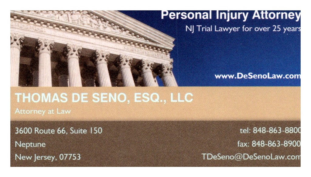 Thomas De Seno, Esq., LLC | 3600 NJ-66 STE 150, Neptune Township, NJ 07753 | Phone: (848) 863-8800