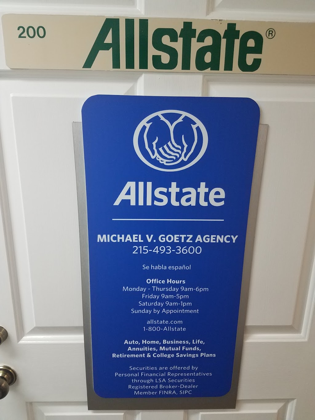 Michael Goetz: Allstate Insurance | 90 W Afton Ave Ste 200, Yardley, PA 19067 | Phone: (215) 493-3600