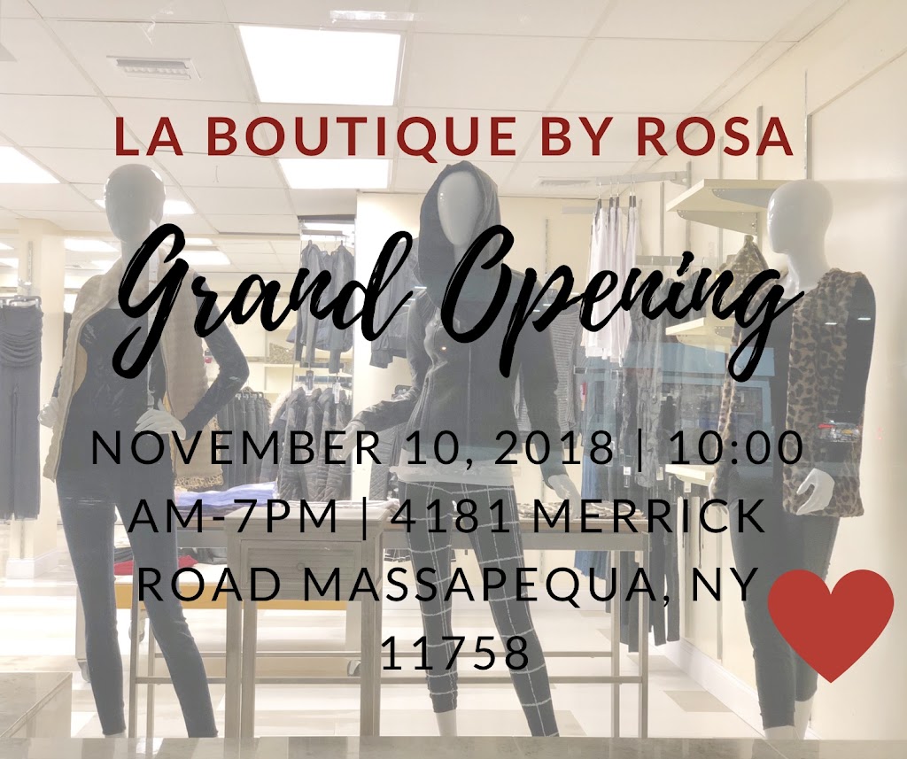La Boutique by Rosa | 4181 Merrick Rd, Massapequa, NY 11758 | Phone: (516) 255-5500