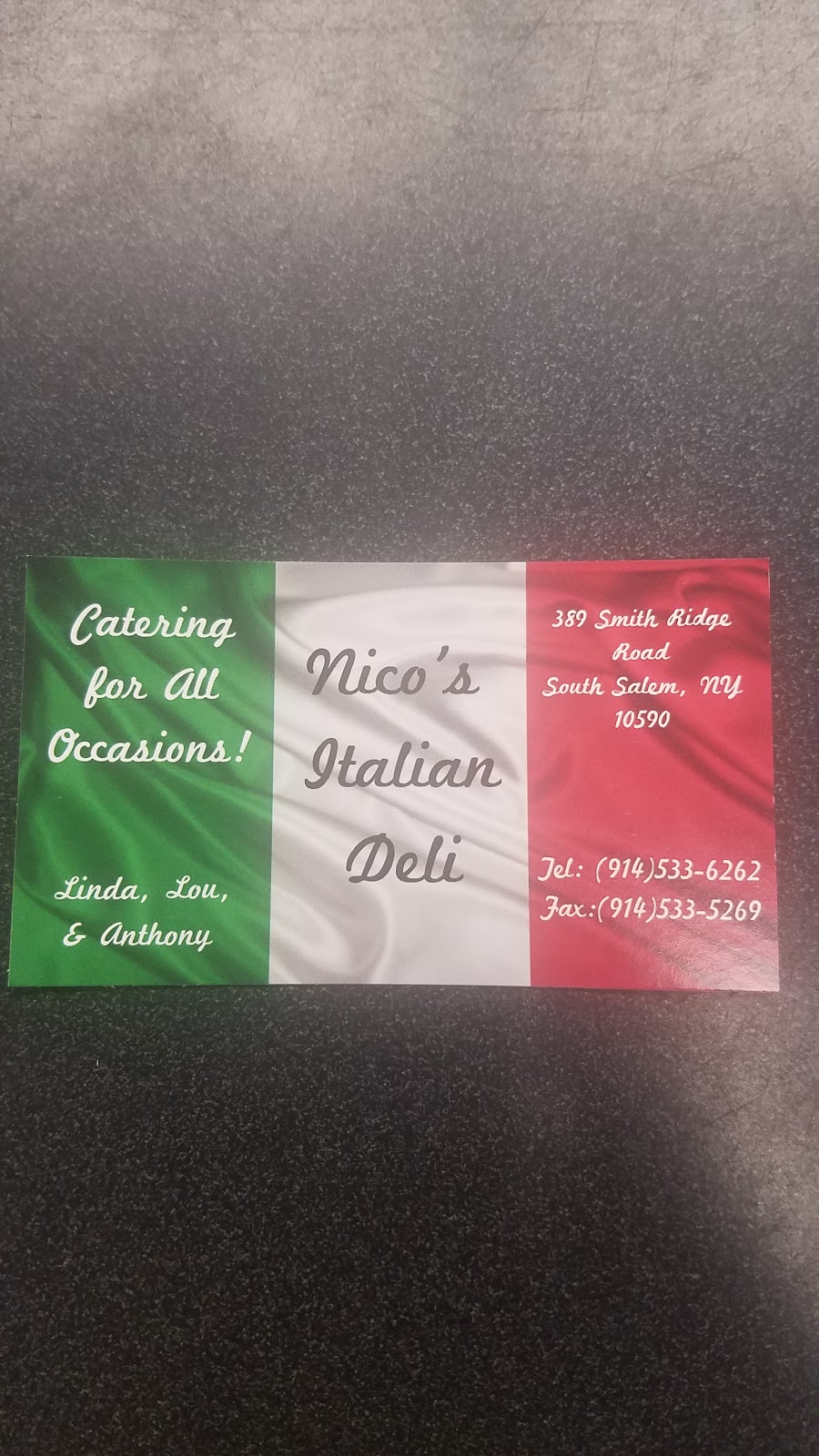 Nicos Italian Deli | 389 Smith Ridge Rd, South Salem, NY 10590 | Phone: (914) 533-6262