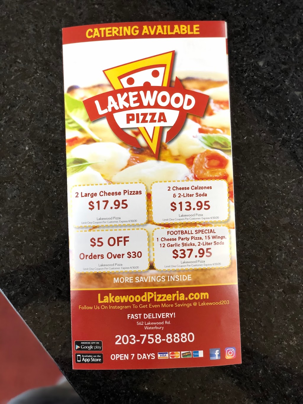 Lakewood Pizza | 562 Lakewood Rd, Waterbury, CT 06704 | Phone: (475) 269-6712