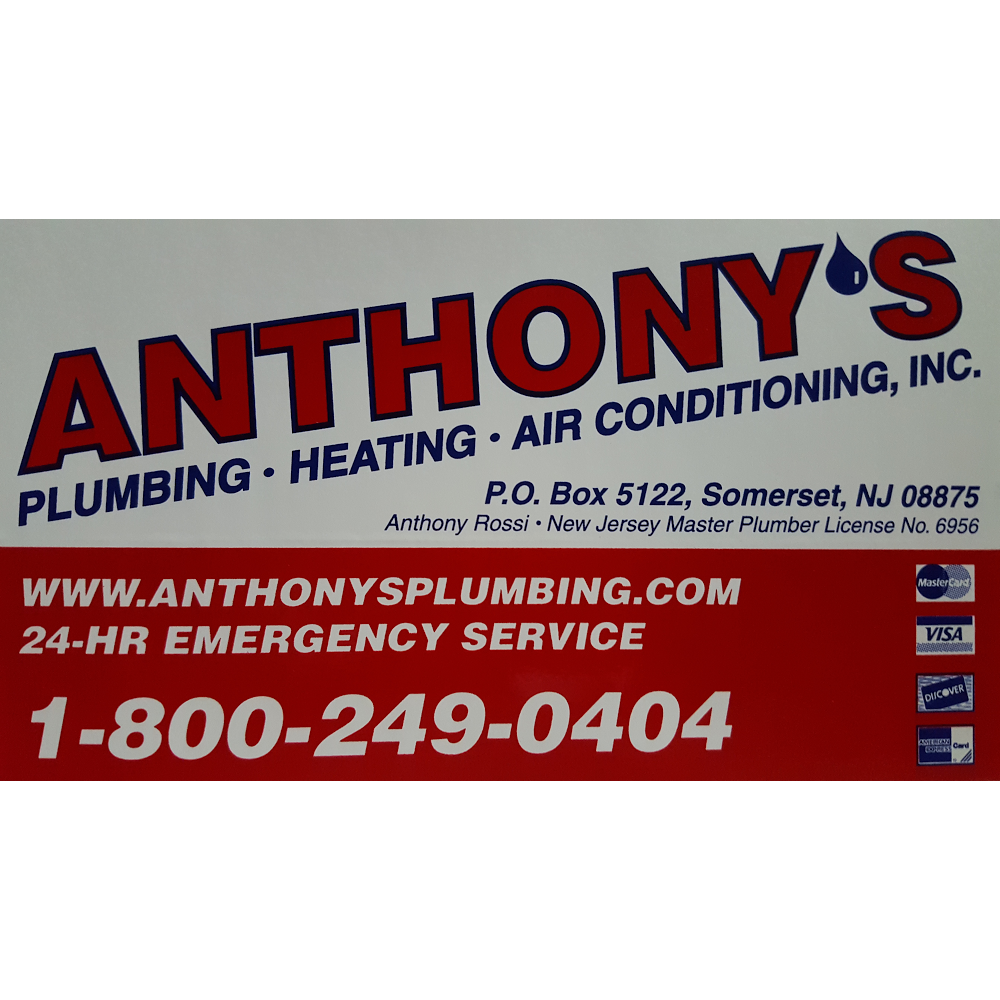 Anthonys Plumbing, Heating & Air Conditioning, Inc | 220 Churchill Ave, Somerset, NJ 08873 | Phone: (732) 249-7059