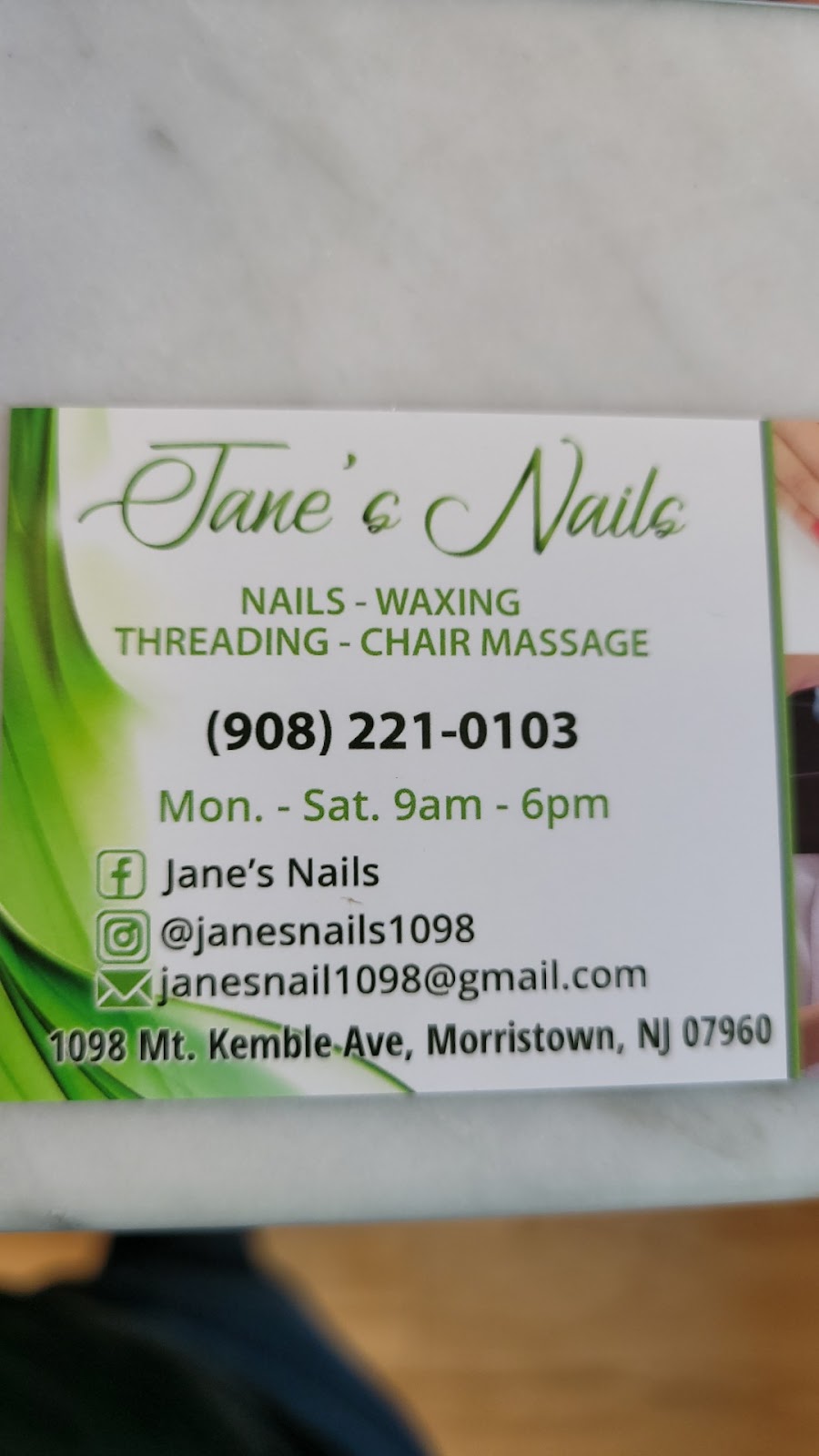 Janes Nails LLC | 1098 Mt Kemble Ave, Morristown, NJ 07960 | Phone: (908) 221-0103
