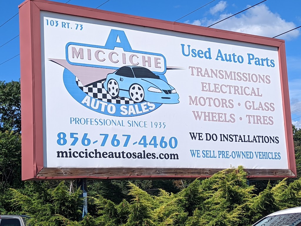 A Micciche Auto Parts | 103 NJ-73, Voorhees Township, NJ 08043 | Phone: (856) 767-4460