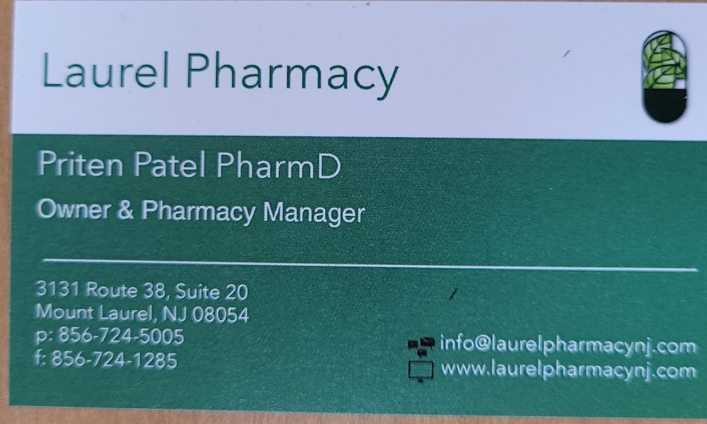 Laurel Pharmacy | 3131 NJ-38 Suite 20, Mt Laurel Township, NJ 08054 | Phone: (856) 724-5005