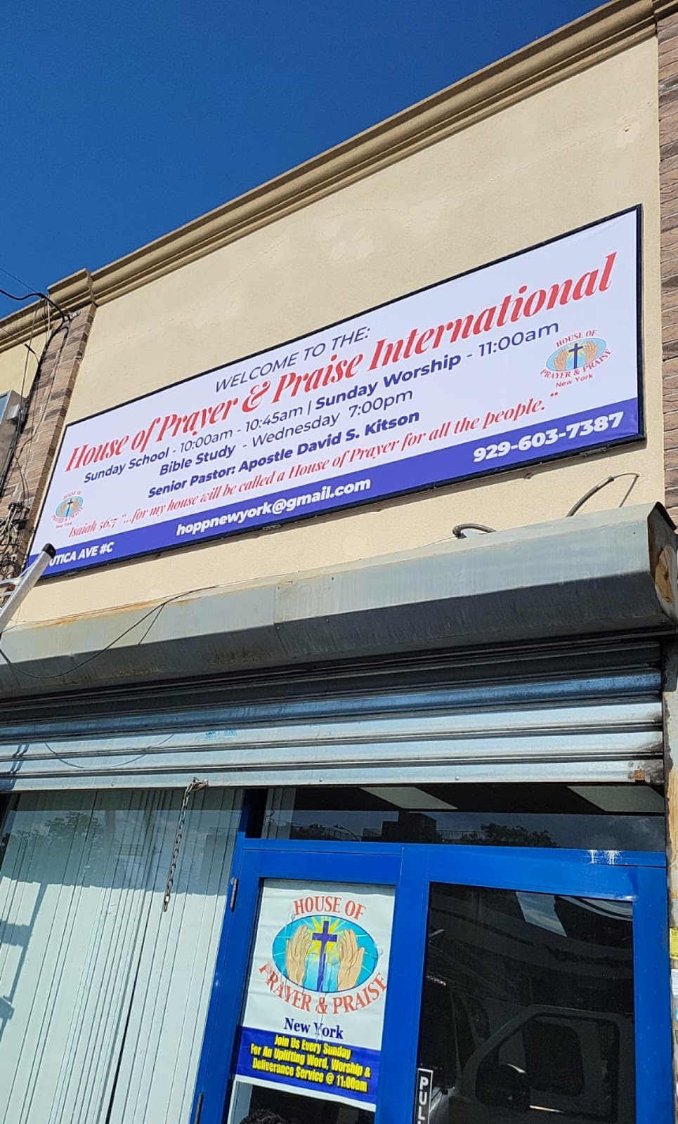 House of Prayer & Praise International | 535 Utica Ave Unit #C, Brooklyn, NY 11203 | Phone: (929) 603-7387